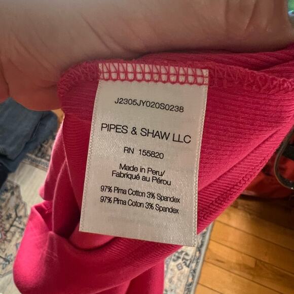 Veronica Beard Jordyn Pink Ribbed High Neck Tank Top Size M - Picture 4 of 4